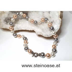 Kette Muschelkern - Perle 12mm